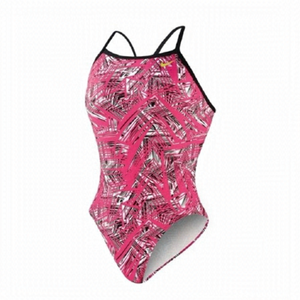 Nike Women's Scatter Brain Classic Lingerie Tank Swimsuit size 6 pink flash